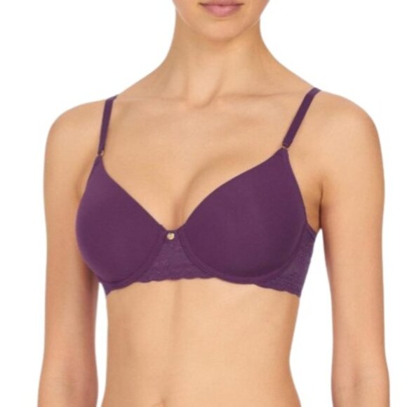 Natori Womens Bliss Perfection Seamless Underwire T-Shirt Bra Raddichio 34C New - Picture 1 of 1